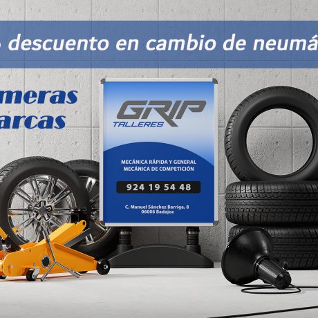 15% en cambio de neumáticos.