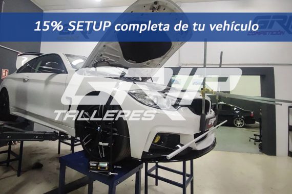 15% de descuento el SETUP completo de tu vehículo